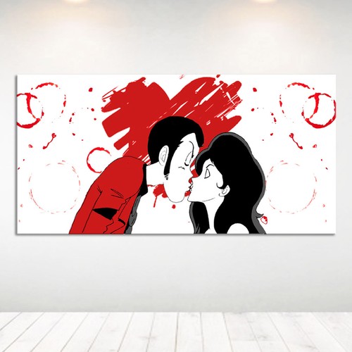 Quadro dipinto mano tela - dipinto, su