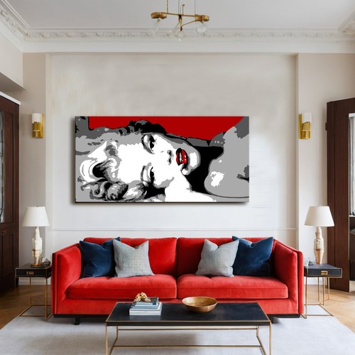 Quadro moderno dipinto mano - quadro,
