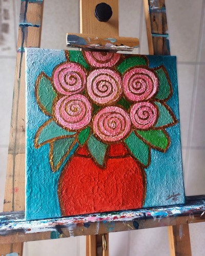 Girafiori dipinto a mano - "girafiori",