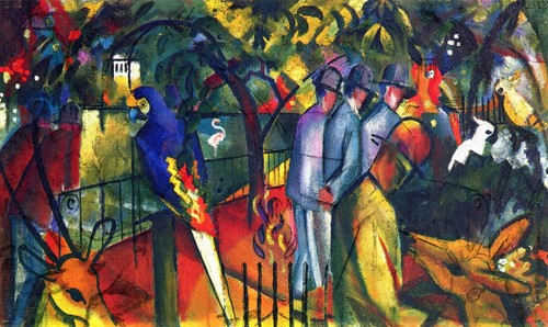 Stampa macke giardino - stampa, di