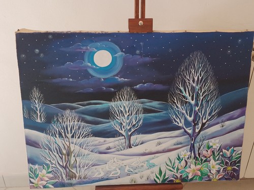 Quadro dipinto olio tela - su,