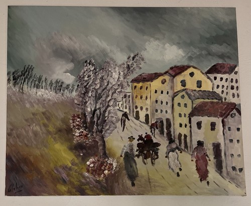 Dipinto olio tela paesaggio - dipinto,