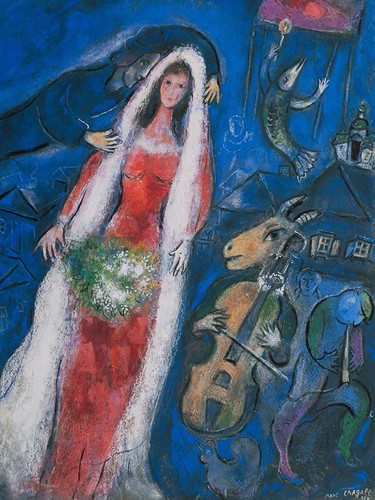 Chagall sposa stampa - , su