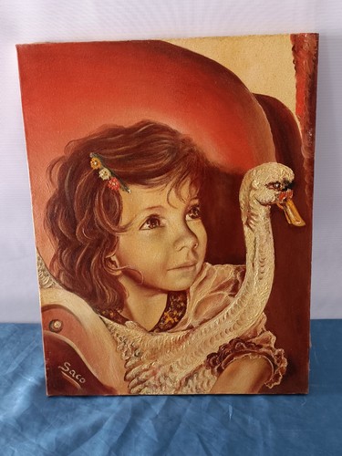 Dipinto olio tela 45x35 - su, cm