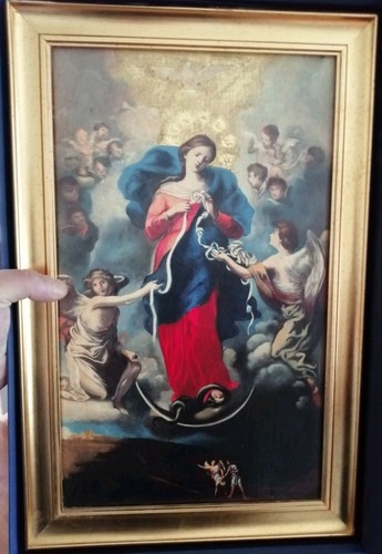 Dipinto olio tela maria - dipinto,