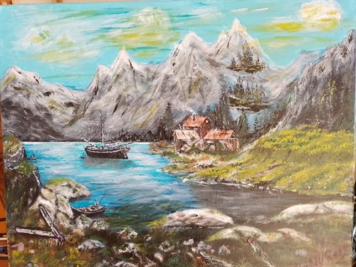 Dipinto tela - dipinto, su