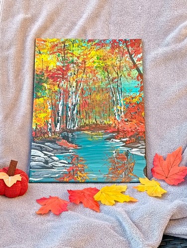 Quadro dipinto tela autumn - tela, "autumn