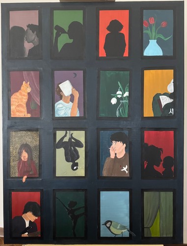 Arte dipinto mano - mano, 54,5