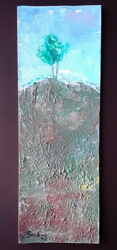 Dipinto quadro alberi - dipinto,