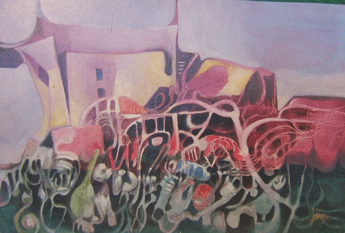 Paesaggio quadro dipinto - "–,